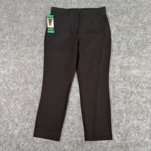 Banana Republic Sloan Slim Ankle Pants Black Womens 12 Stretch Trousers NWT